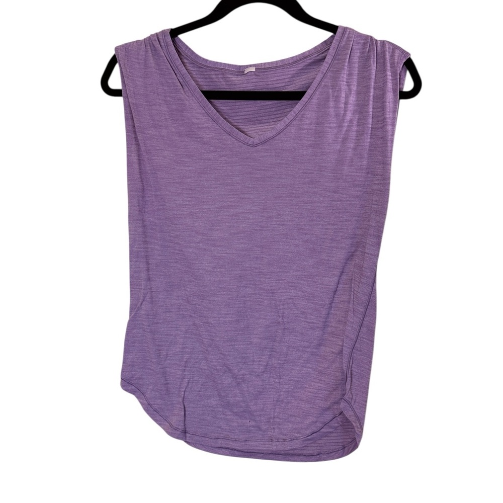 Lululemon Sweat Times Women’s Tank in
Heathered Light Horizon Tank sz 8